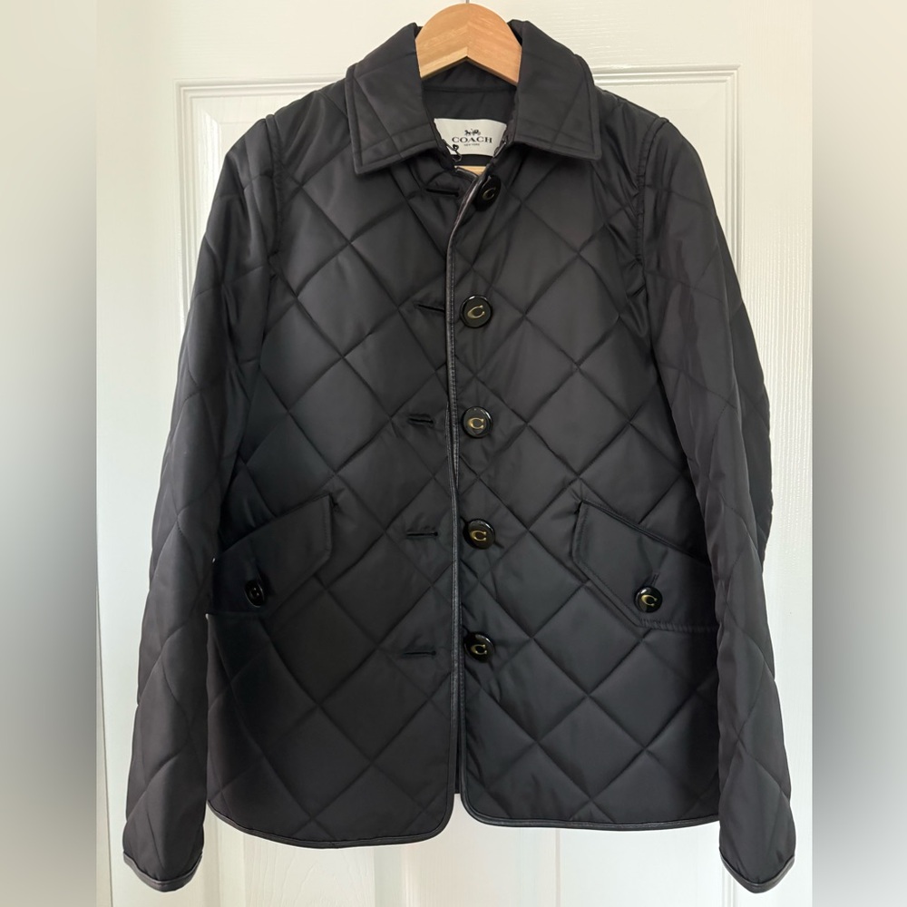 Coach Women’s Black Quilted Puffer Jacket